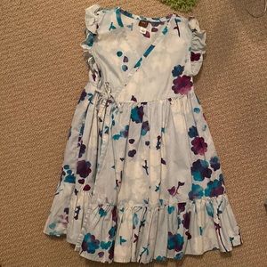 Tea collection wrap around light weight dress, sz 6, EUC